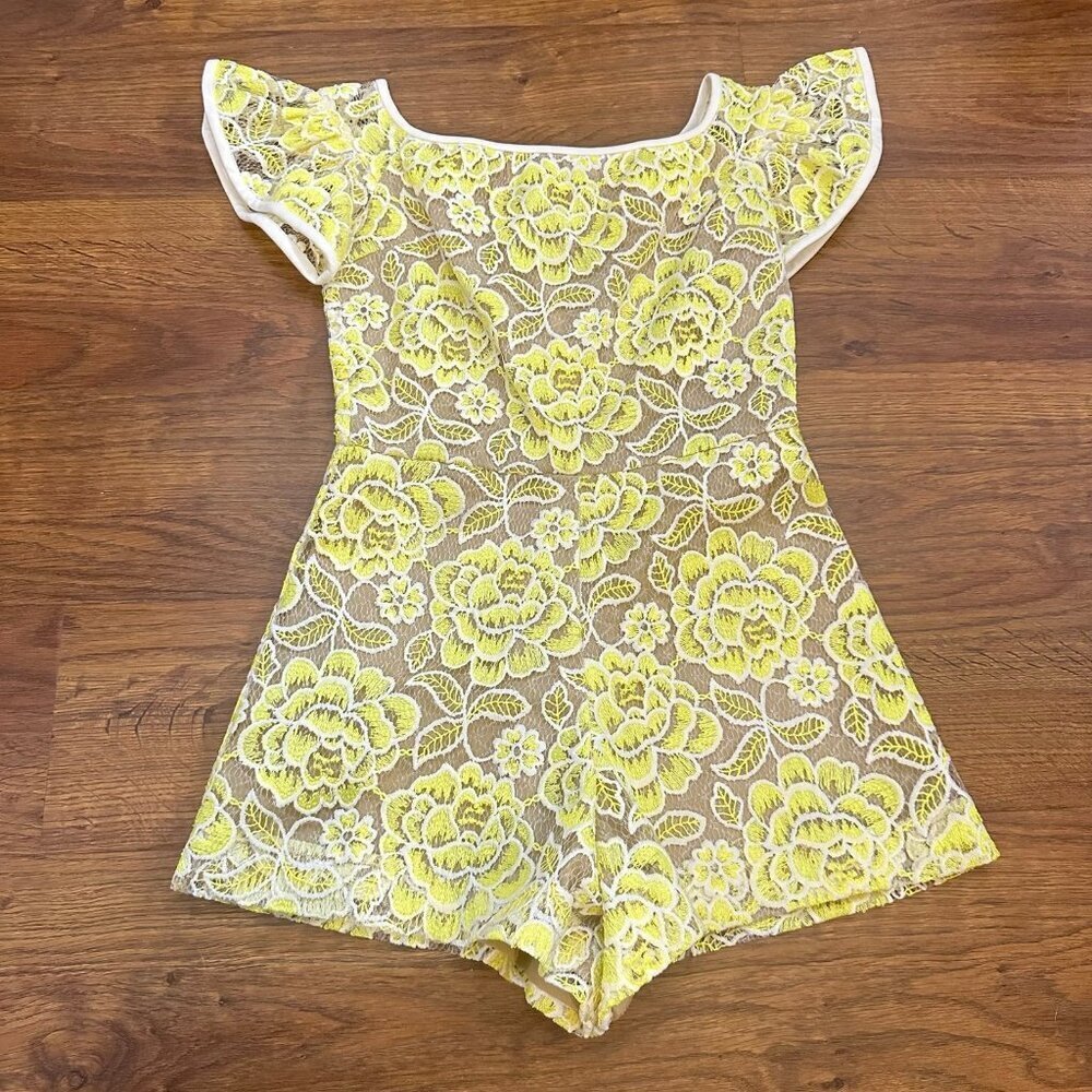 Alexis floral lace Romper